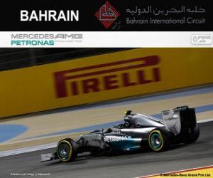 Puzzle Νίκο Ρόζμπεργκ - Mercedes - 2014 Μπαχρέιν Grand Prix, 2η ταξινομούνται
